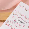 Belleza Completa Transfronterizo Nuevas Pegatinas para Uñas Primavera Frescas Florales Rosa Pegatinas para Uñas Estilo Francés