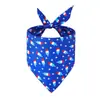 Modelo 2026 Transfronteiriço em Estoque Bandana de Animal de Estimação Bandeira Americana Lenço Bib para Dia da Independência para Gatos e Cachorros