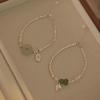 Nuevo Fu Lu Ping An nuevo brazalete chino irregular de plata rota Chica Bambú calabaza de jade imitación estilo nacional retro