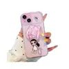 Aplicable a Funda para Teléfono Apple 17PROMAX Transparente Dibujos Animados Pequeño Jade Pequeño Conejo Floral iPhone18 Funda Protectora Anti-caída