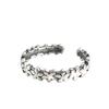 Viento frío plata de ley 925 flor retro anillo de plata tailandesa envejecido para mujer moda transfronteriza anillo ajustable venta al por mayor
