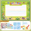 Lienzo de Agua Manta de Aprendizaje Mágica de Agua Tela de Escritura con Agua Pintura para Niños Manta de Pintura Mágica con Agua Transparente de Gran Tamaño Grafiti Repetido
