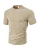 Roupas Masculinas Transfronteiriças Verão Europeu e Americano Esportivo Casual Solto Respirável Gola Redonda Tecido Jacquard de Toalha Camisa Polo Masculina de Manga Curta