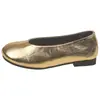 Sapatos rasos de bico redondo estilo simples para mulheres, confortáveis para o dia a dia, slip-on, sapatos de vovó, modernos, versáteis, para quatro estações, para o trabalho