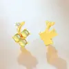 Aretes de Uva de Jade Azul Natural Aier Yuan para Mujer, Aretes Dulces Estilo Coreano para Chicas, Accesorios de Oreja de Fruta Modernos y Compactos