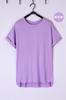 2019 versão coreana de verão feminino de modal solto em torno do pescoço ondulação manga curta T-shirt tamanho longo uma geração de cabelo