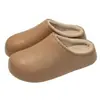 Nuevas Zapatillas de Algodón Impermeables 2025 Estilo Hombre de Eva con Felpa para Otoño e Invierno Uso en Casa Zapatillas de Algodón para Pareja Soporte para Envíos Transfronterizos