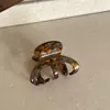 Nuevo Clip de Calabaza de Acrílico Pinza Pequeña para Cola de Caballo Alta para Mujeres Pinza Tiburón de Gama Alta Pinza para el Cabello Accesorio para el Cabello en la Parte Posterior de la Cabeza
