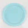 Plato Desechable de Plástico PS Personalizado de Fábrica Plato de Cena Colorido Redondo Plato para Pastel Comida Fría Plato de Postre 79 pulgadas