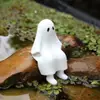 Halloween Transfronterizo Nuevo Producto Resina Fantasma Sentado Patio Exterior Balcón Maceta Hogar Estantería Adornos Decorativos