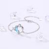 Collar Colgante Romántico Persiguiendo Estrellas y Luna 2024 Nueva Entrada Lujo Piedra Esmaltada Colorida Cadena Clavicular Avanzada Novia Novia