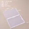 Caja de almacenamiento rectangular transparente de plástico PP para organización de documentos y recibos transfronterizos, joyero, tarjetero y caja de almacenamiento para papelería