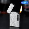 Mf891 Nuevo Encendedor Inflable de Llama Abierta con Rueda de Molienda Langsheng Encendedor de Metal Retro Personalizado Grabado al por Mayor