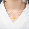 Prata S925 Suporte Vazio para Pingente Cabacinha Acessórios Femininos DIY Suporte Vazio Anel de Cera de Abelha Jade Hetian Suporte Vazio Acessórios de Suporte de Prata