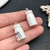 Brinquedo de Comida Artificial Estéreo DIY Homem de Gengibre Garrafa de Leite Cone com Pingente de Olho de Ovelha Pingente de Bolsa Acessórios para Corrente de Celular