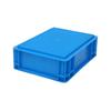 Caja de plástico rectangular para transporte logístico de piezas de automóvil, estándar europeo, de plástico azul grisáceo EU4311, engrosada.