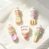 Urso fofo de chef de cozinha utensílios de mesa acessórios de resina cola creme DIY capa de celular chaveiro ímã de geladeira materiais