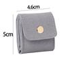Bolsa de Joyería Compartimentada Casual y Portátil, Caja de Almacenamiento para Anillos, Bolsa Pequeña Portátil de Viaje para Almacenamiento de Joyería y Aretes