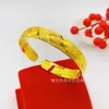 Suministro en Vivo Pulsera Abierta de Cinco Flores de Gama Alta Estilo Étnico Simple Pulsera de Girasol Joyería para Mujer Venta al por Mayor