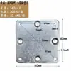 Folha de Ferro Conectora Reforçada Quadrada de Metal Acessórios para Móveis de Sofá Pernas Redondas de Madeira Pernas de Mesa Ferragens para Cadeiras Acessórios de Folha Reta
