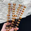 Miçangas de Vidro Olho de Gato Fluorescentes Feitas à Mão Para Unhas Usáveis Miçangas de Vidro para Unhas High-End Versátil Clareamento Removível Novo Estilo