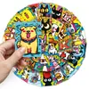50 Piezas de Pegatinas de Garabatos de Gatos y Perros, Animales de Dibujos Animados, Mascotas Lindas, Dibujos Sencillos de Crayón para Niños, Pegatinas Decorativas Impermeables para Cuaderno