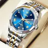 Reloj para Hombre Marca LIEBIG Leibinji Reloj de Moda Reloj de Cuarzo Simple Reloj de Cuarzo con Doble Calendario de Temperamento