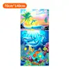 Toalla de Playa Portátil para Deportes y Fitness Absorbente de Secado Rápido para Natación y Baño Venta Directa de Fábrica 10A Antibacteriana de Secado Rápido