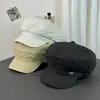 Boina Retro Delgada Transpirable de Verano para Mujer, Estilo Coreano Dulce y Elegante, Hace que la Cara Parezca Más Pequeña, Sombrero Octogonal Versátil