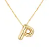 Amazon Xiyin colgante regordete moda europea y americana cadena de clavícula simple globo de cumpleaños collar de letra brillante