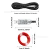 Nuevo Ojo de Diablo para Coche Luz LED Decorativa Neutra Panel de Pantalla de Luces Luz Decorativa Personalizada 11 Modos USB