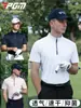Pgm Golf Camisetas Polo de Hombre de Primavera y Verano de Secado Rápido para Hombre Transpirables de Manga Corta Pantalones Deportivos Ropa