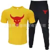 Camiseta de Manga Corta para Hombre y Pantalones Traje Casual Cuello Redondo Color Sólido Traje Deportivo Casual Venta Directa de Fábrica