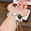 Pulsera de Gato con Pata Linda, Gato de la Fortuna, Estilo Chino, Flor de Durazno, Carpa, Pulsera de Perlas para Estudiante, Dedo Suave, Juego Cultural, Pulsera de la Fortuna