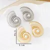 Pendientes de Perla Imitación y Concha de Caracol Estilo Retro Vintage Europeo y Americano, Clavijas de Oreja de Estrella de Mar y Concha para Vacaciones en la Playa
