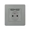 Comercio exterior 86 panel de enchufe de pared estándar europeo Europeo estándar europeo Alemán 16A regulación estándar alemán enchufe USB
