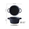 Tazón estilo japonés Tazón de cerámica tamaño grande Tazón para sopa de doble oreja Tazón creativo para fideos Tazón para fideos estilo japonés Doméstico de 10 pulgadas Sopa Tazón grande para fideos