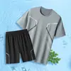 Camiseta de Verano Entrenamiento Casual Traje Deportivo para Hombre Verano Nuevo Secado Rápido Manga Corta Traje Deportivo