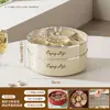 Prato de frutas giratório doméstico sala de estar mesa de centro prato de frutas secas bomboniere popular online prato de exibição de lanches caixa de armazenamento com compartimentos