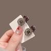 Mini Pinza de Agarre Estilo Chino Par Pinza Flequillo Horquilla Cabello Roto Cabeza de Princesa Mini Pinza de Agarre Diamante Súper Brillante Redonda Mini Pinza para Flequillo