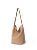 Bolsa de ombro portátil de grande capacidade com design de nicho estilo coreano, nova bolsa de ombro de cor sólida, preguiçosa e de alta qualidade para mulheres
