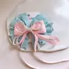 Grampo de Cabelo Novo de Princesa com Laço de Renda para Meninas, Exquisito Acessório de Cabelo Feito à Mão com Laço de Pérola e Franja, Presilha para a Parte de Trás da Cabeça