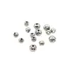 Cuentas Espaciadoras de Copo de Nieve de Acero de Titanio PVD Vacío Color Oro 18K Retención de Color Acero Inoxidable Patrón Agujero Pasante Cuentas Pulsera Accesorios de Joyería DIY