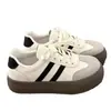 Zapatillas de Entrenamiento Alemanas Versátiles para Mujer, Nuevas Zapatillas Blancas de Suela Gruesa para Primavera y Otoño 2026, Zapatillas Retro Cortez, Zapatillas Deportivas Casuales
