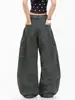 Pantalones de trabajo OREETA estilo leñador retro americano desgastado para hombre y mujer, resistentes al desgaste, resistentes a la suciedad, de corte holgado, pierna ancha, corte recto