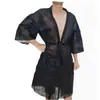 Kimono Desechable de Tela No Tejida Transfronterizo Portátil para Viaje Hotel Sauna Bata de Baño Amigable con la Piel Transpirable Vaporizador de Sudor Falda de Baño