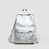 Mochilas para Estudiantes de Secundaria Femeninas, Estudiantes de Secundaria Inferior, Mochilas Personalizadas Estilo Coreano Tie-Dye, Mochilas Casuales Simples de Gran Capacidad para Estudiantes de Primaria
