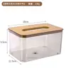 Caja de pañuelos de escritorio, dispensador de papel, caja de almacenamiento para uso doméstico en la sala de estar, el comedor o la mesa de centro, dispensador de papel multifuncional de lujo ligero, diseño creativo