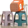 Taburete de Plástico Engrosado Estilo Minimalista Apilable Silla para el Hogar para Sala de Estar Comedor Dormitorio
