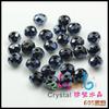 Cuentas planas de 6MM8MM color de retención de alta temperatura color de galvanoplastia vidrio de cristal de alta calidad cuentas de rueda fabricantes soporte pequeño lote mixto
